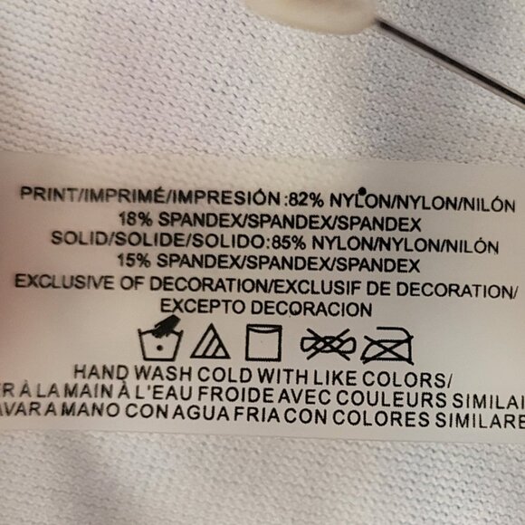 Leilani Floral 2 Piece Tankini Swim Suit Halter Top with Bikini Bottoms Sz 14 - Picture 11 of 11